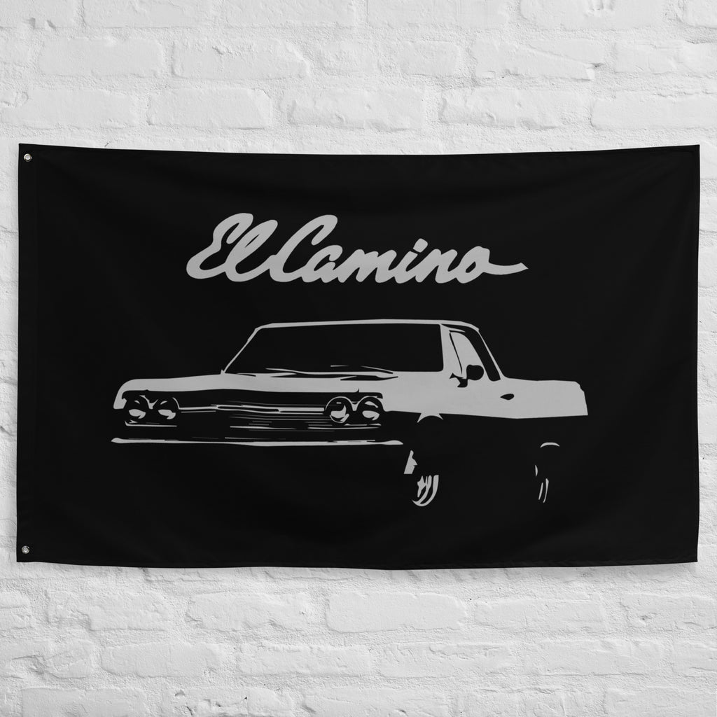 1965 Chevy El Camino Truck Car Second Gen Vintage Collector Cars Garage Office Man Cave Banner Flag 34.5" x 56"