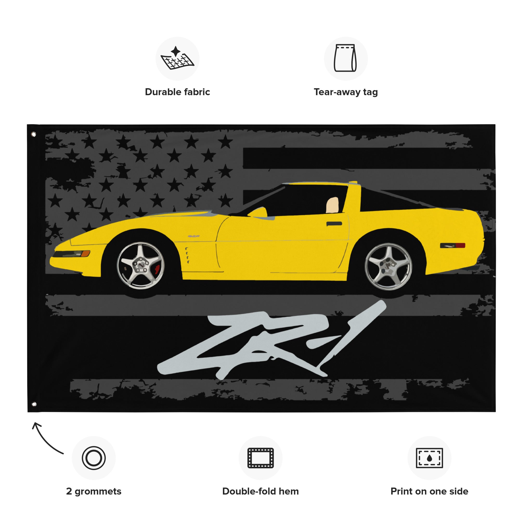 Wall Art Print White Car Auto, Gifts & Merchandise