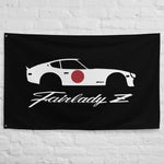 Datsun 280z Fairlady Z Script Japanese JDM Custom Design Garage Office Man Cave Banner Flag 34.5" x 56"