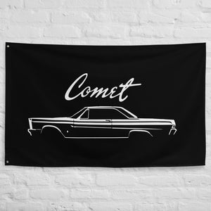 1965 Mercury Comet Cyclone Antique Classic Car Automotive Nostalgia Garage Office Man Cave Banner Flag 34.5" x 56"