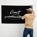 1965 Mercury Comet Cyclone Antique Classic Car Automotive Nostalgia Garage Office Man Cave Banner Flag 34.5" x 56"