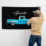 1959 Chevy Apache 31 Fleetside Antique Pickup Truck Garage Office Man Cave Banner Flag 34.5" x 56"