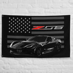 2017 Corvette C7 Z06 Seventh Gen Vette Driver Car Club Garage Office Man Cave Banner Flag 34.5" x 56"