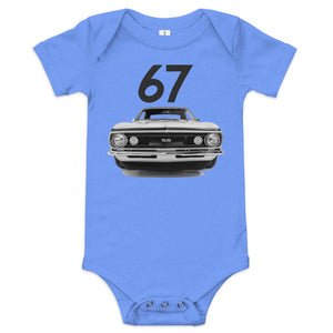 1967 Camaro SS Super Sport Front Grille American Muscle car Owner Gift Hot Rod Drag Racing Cars Baby short sleeve one piece