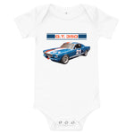 Shelby GT350H Mustang Vintage Race Car Muscle Cars Collector Baby short sleeve one piece