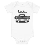 1972 Chevy Nova American muscle Classic car Drag racing Hot rod SS Baby short sleeve one piece