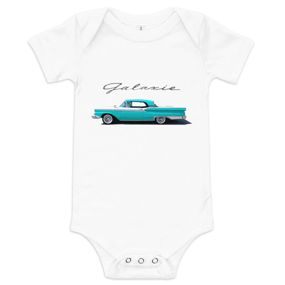 1959 Galaxie 500 Skyliner Antique Collector Car Custom Baby short sleeve one piece
