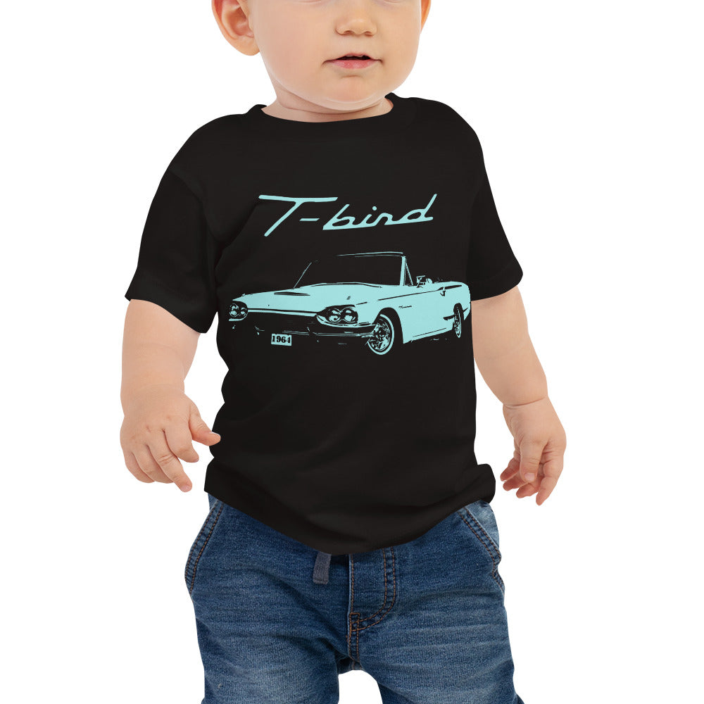 1964 Thunderbird T-bird Classic Car Custom Collector Cars Art American Automotive Nostalgia Baby Jersey Short Sleeve Tee