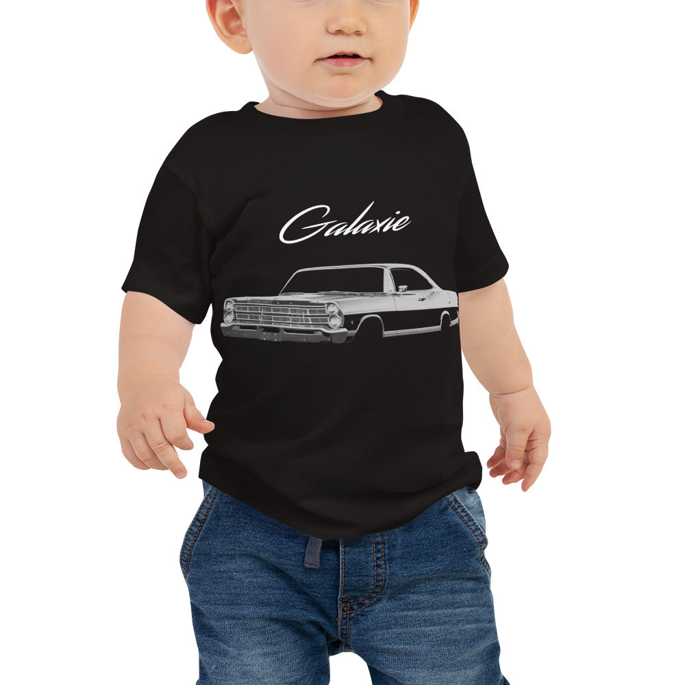 1967 Galaxie Black Antique American Classic Car Baby Jersey Short Sleeve Tee