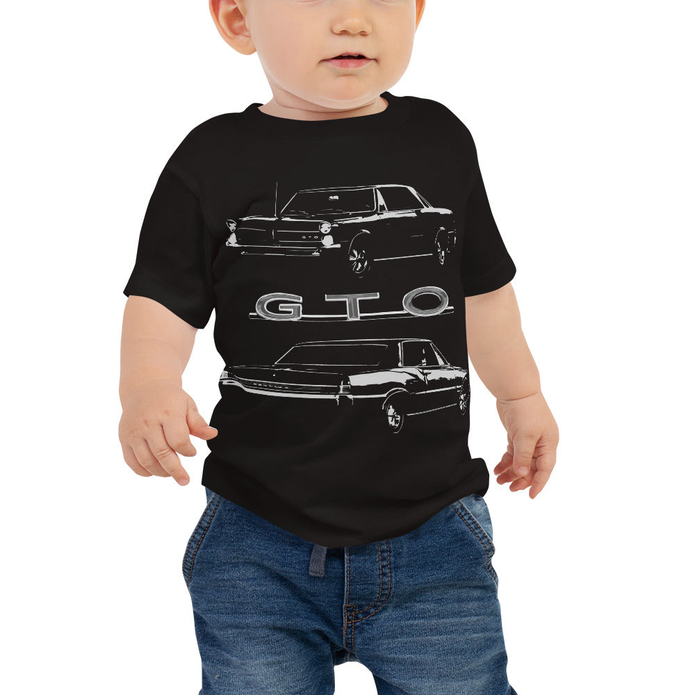1965 GTO Owner Gift Classic Car Club Muscle Cars Custom Baby Jersey Short Sleeve Tee