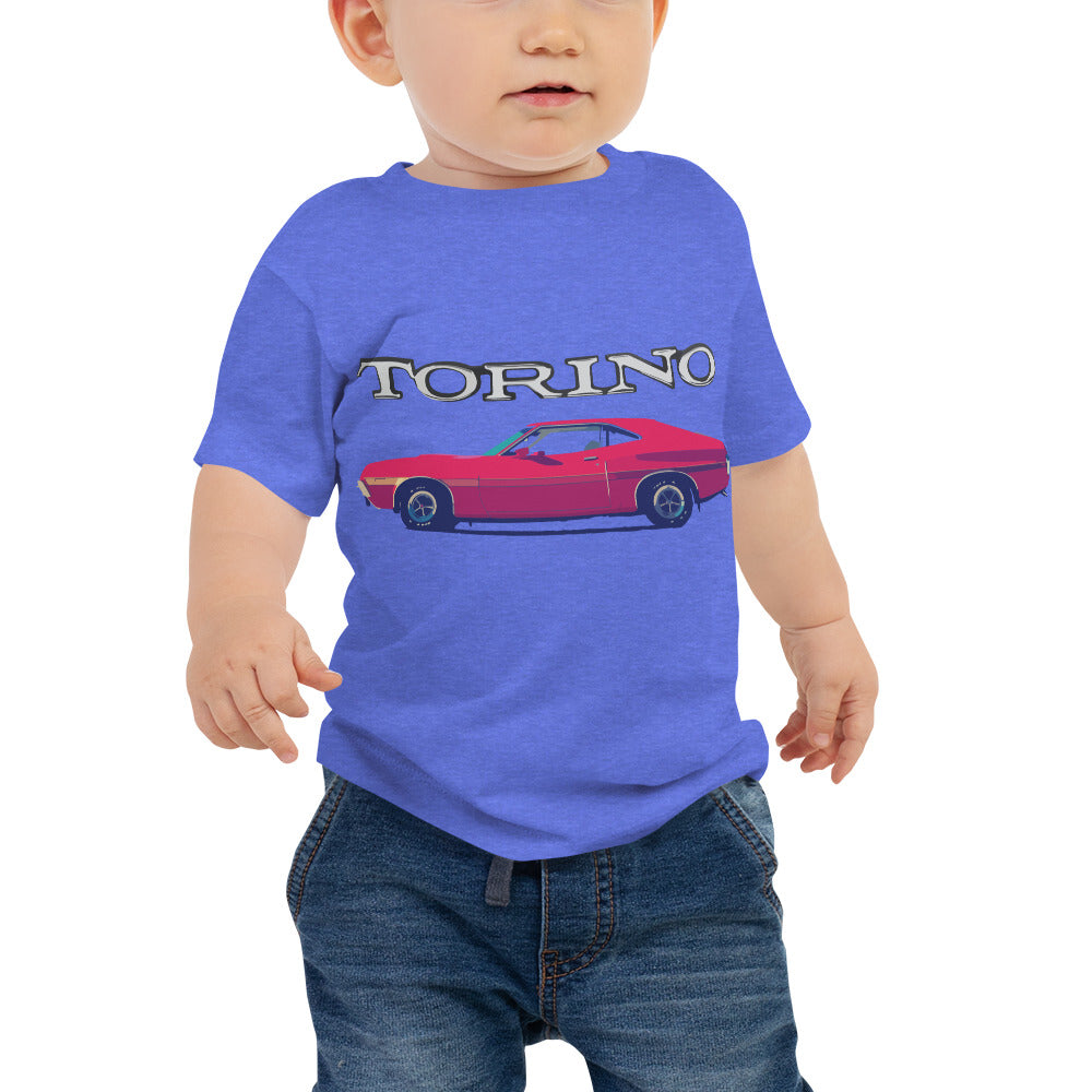 1972 Ford Gran Torino Sport Muscle Car Baby Jersey Short Sleeve Tee