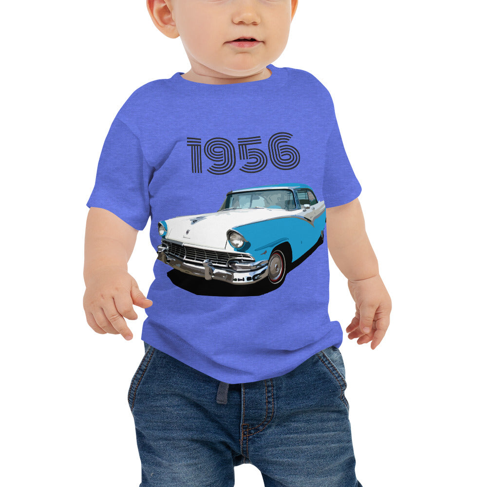 1956 Ford Fairlane Antique Car Classic cars Baby t-shirt Jersey Short Sleeve Tee 6 - 24 months