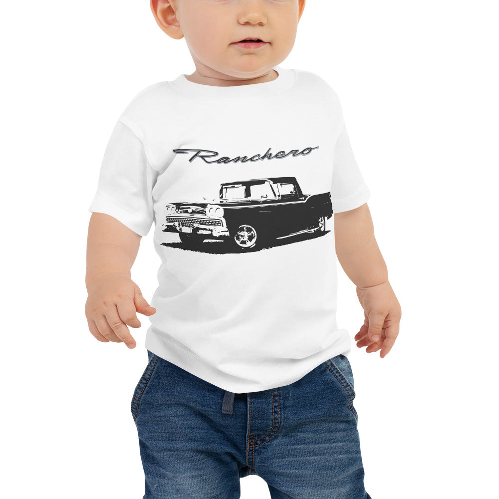 1959 Ford Ranchero Antique Car Baby T-shirt Jersey Short Sleeve Tee