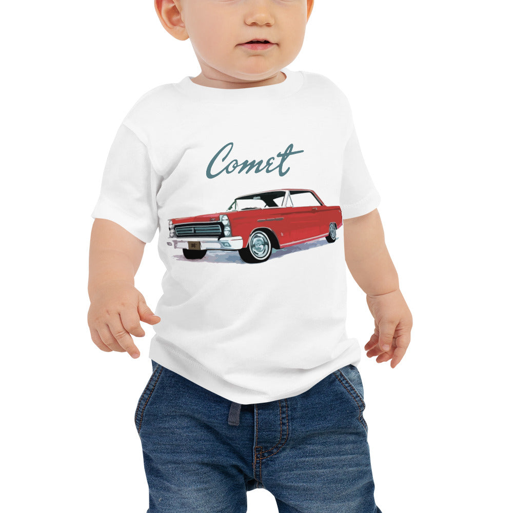 1965 Comet Cyclone Red Classic Car Custom Baby Jersey Short Sleeve Tee t-shirt