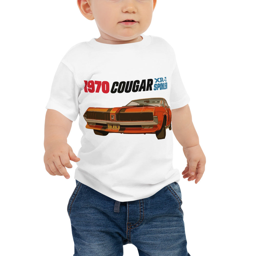 1970 Cougar XR-7 Retro Muscle Car Custom Baby Jersey Short Sleeve Tee