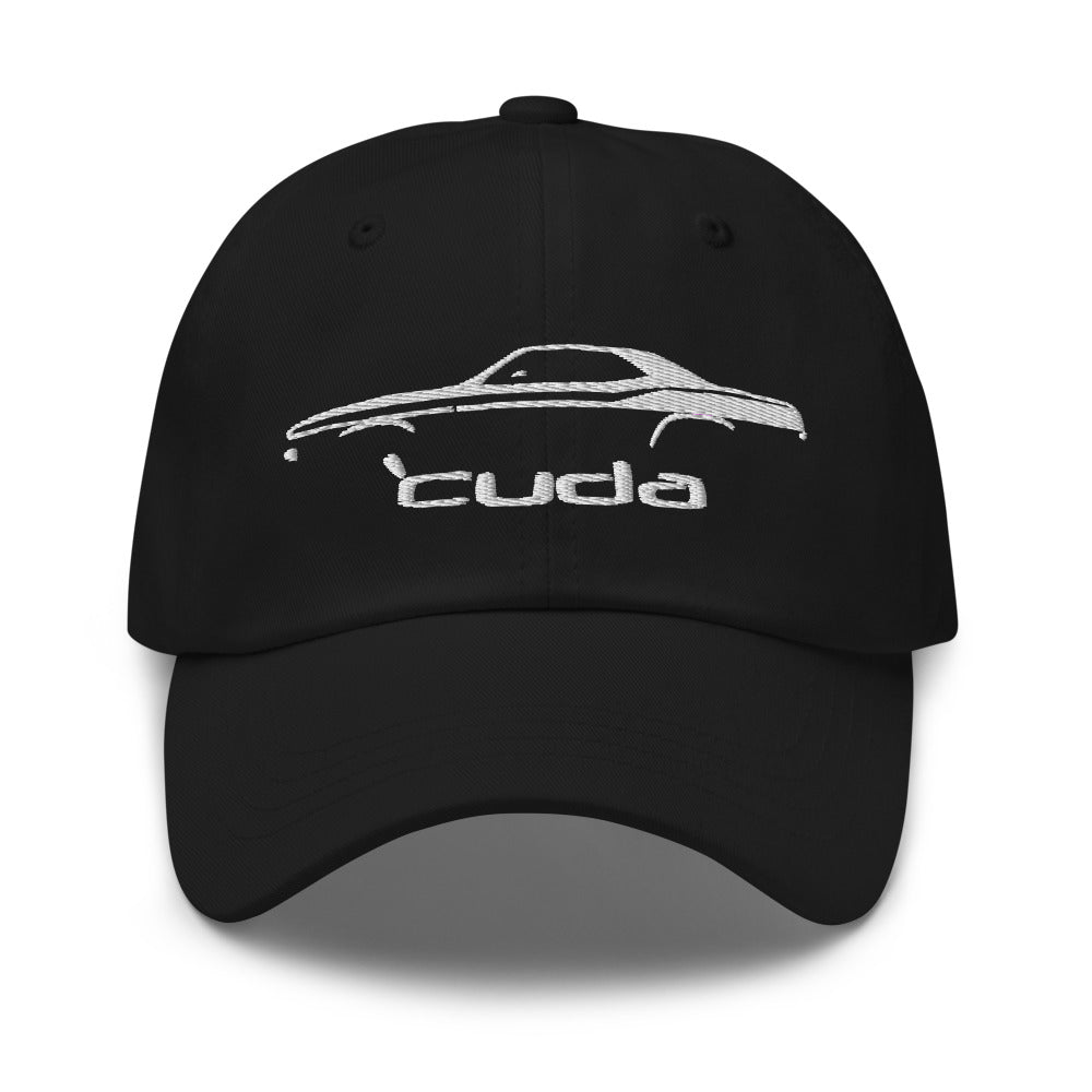 1972 Cuda Barracuda Muscle Car Silhouette Classic Car Owner Gift Dad hat