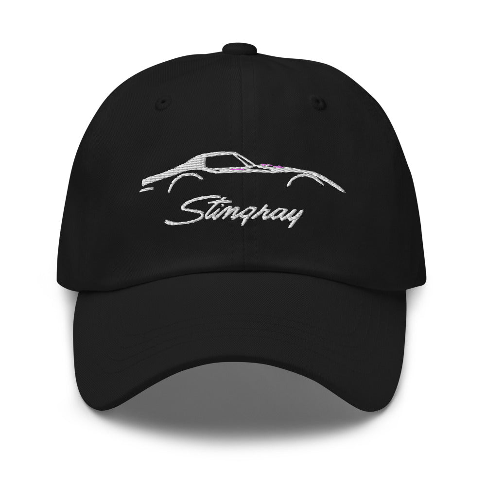 C3 Corvette Stingray Silhouette 3rd Gen Vette Driver Custom Gift Dad hat