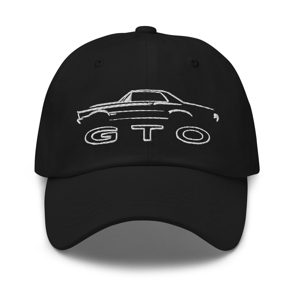 1965 GTO Muscle Car Silhouette Emblem Classic Car Collector Club Custom Dad hat