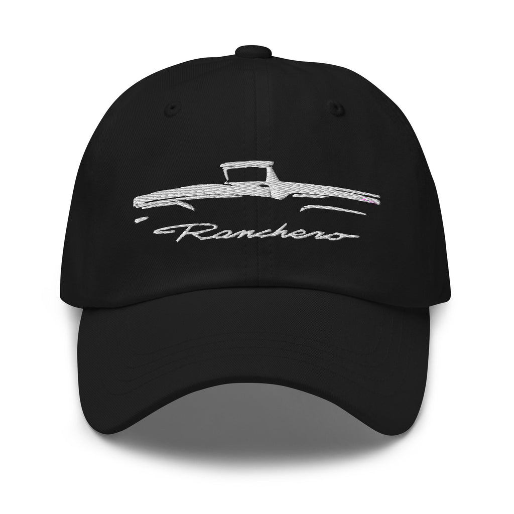 1957 Ranchero Silhouette Outline Art Classic Car Club Custom Embroidered Dad hat