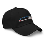 C8 Corvette Owner Gift Patriotic American Flag Text Dad Hat