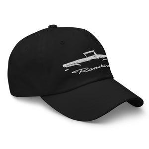 1957 Ranchero Silhouette Outline Art Classic Car Club Custom Embroidered Dad hat