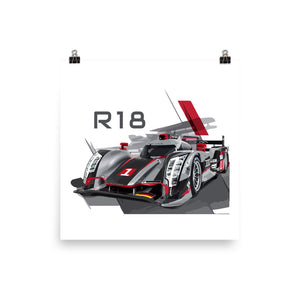Audi R18 etron quattro LMP Racer Poster
