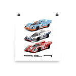 Vintage 917 Le Mans Racers Poster