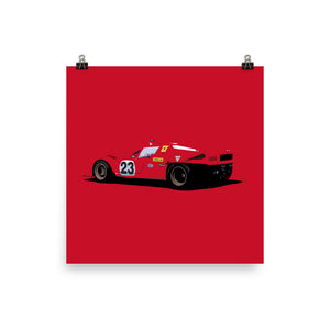 Ferrari 512 S 1970 Vintage Racer Poster