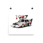 1987 Audi S1 Pikes Peak Rally Car Poster