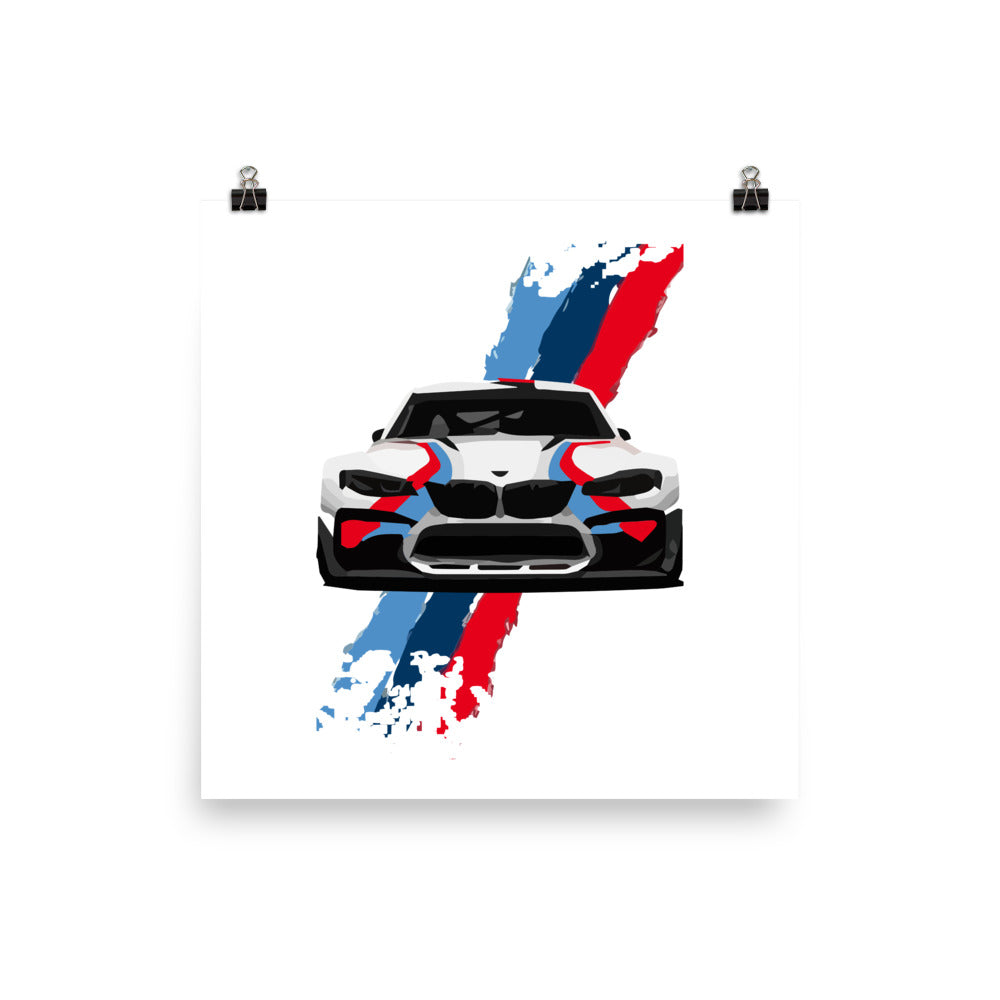 BMW M6 Racing Stripes Poster – Racing Roots