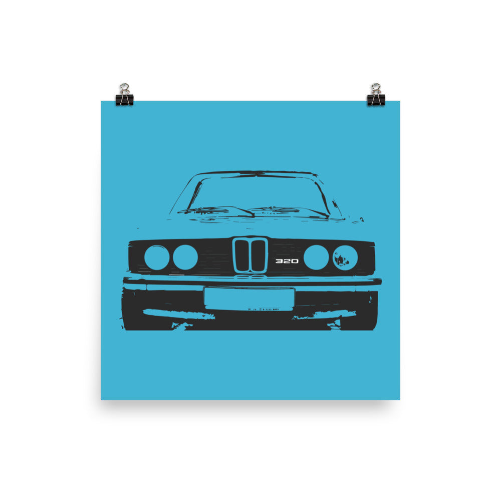 BMW E21 320 3 Series Poster