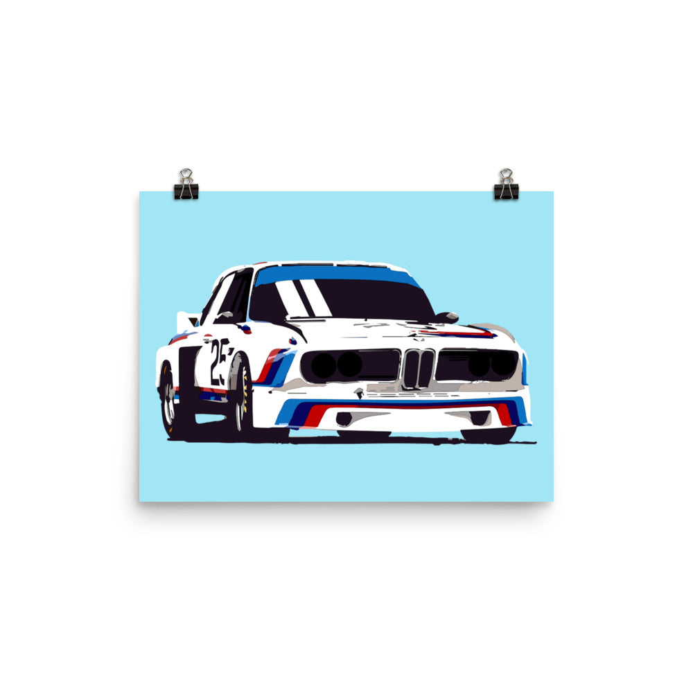 BMW E9 3.0 CSL Racer Poster