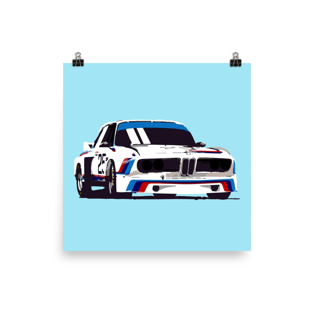 BMW E9 3.0 CSL Racer Poster