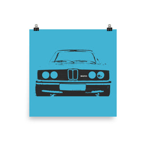 BMW E21 320 3 Series Poster