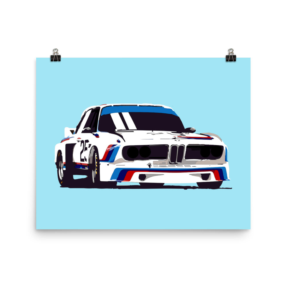 BMW E9 3.0 CSL Racer Poster