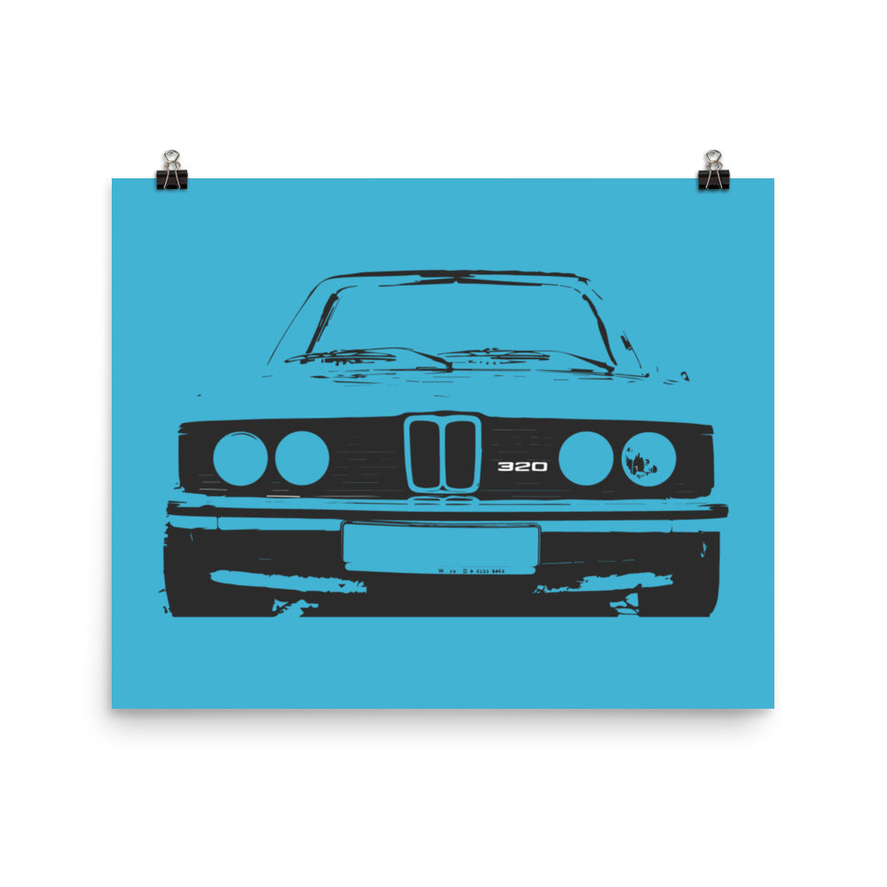 BMW E21 320 3 Series Poster