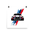 BMW M6 Racing Stripes Poster