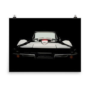 1967 Chevrolet Corvette Convertible Classic Car Poster