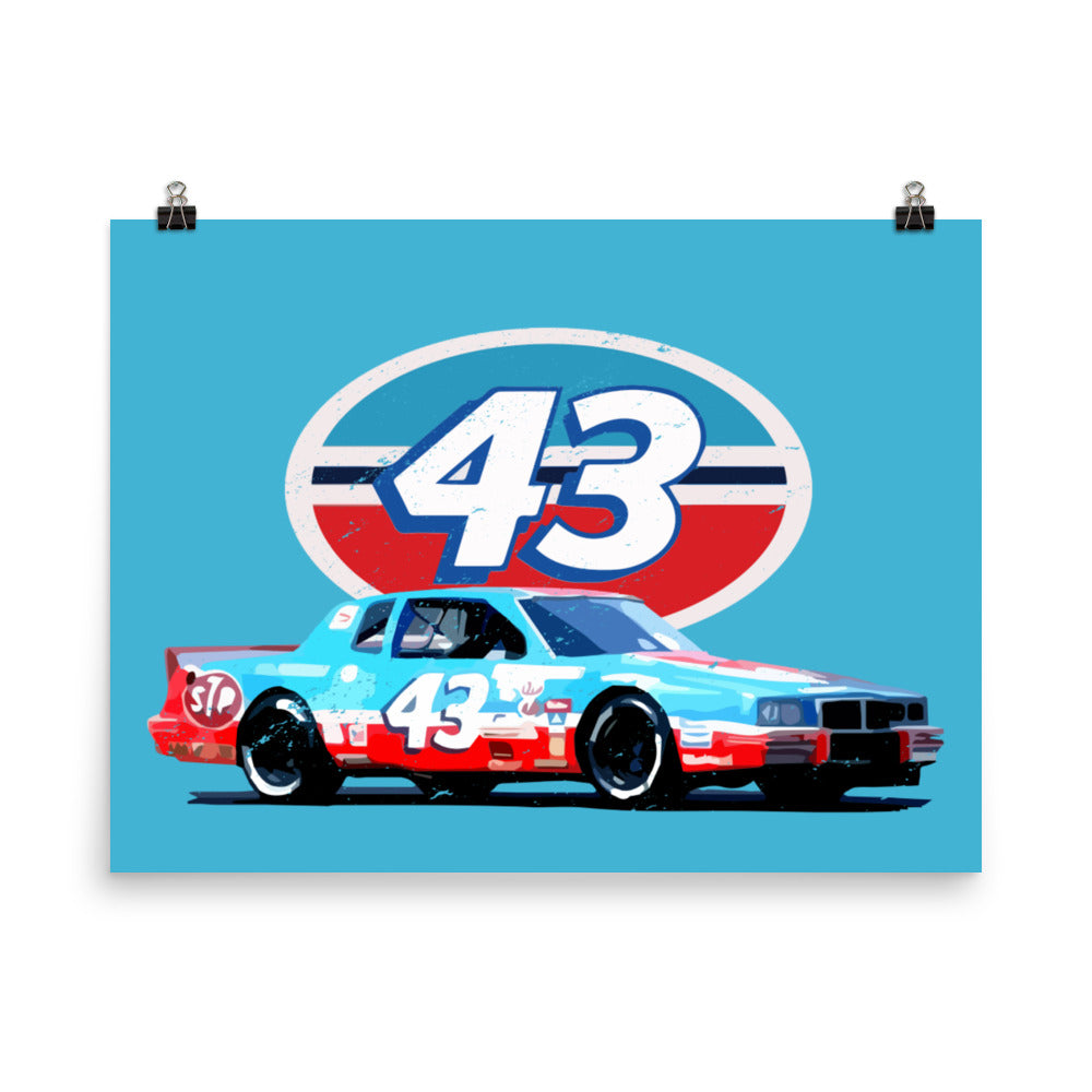 Richard Petty The King 43 Nascar Winston Cup Poster