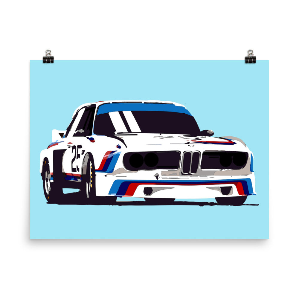 BMW E9 3.0 CSL Racer Poster