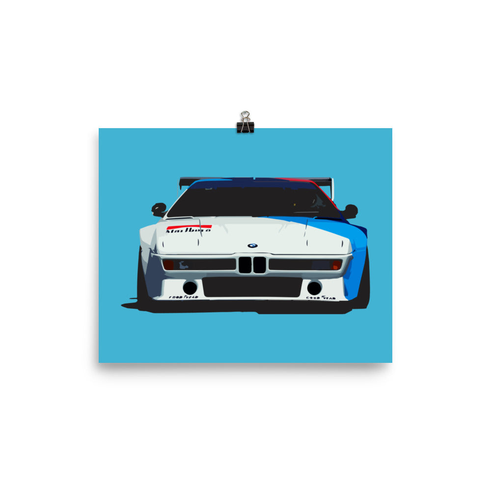 M1 Procar Championship Race Car Motorsports Poster 8" x 10"