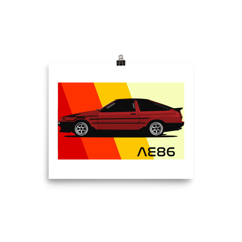Toyota AE86 Sprinter Trueno Poster