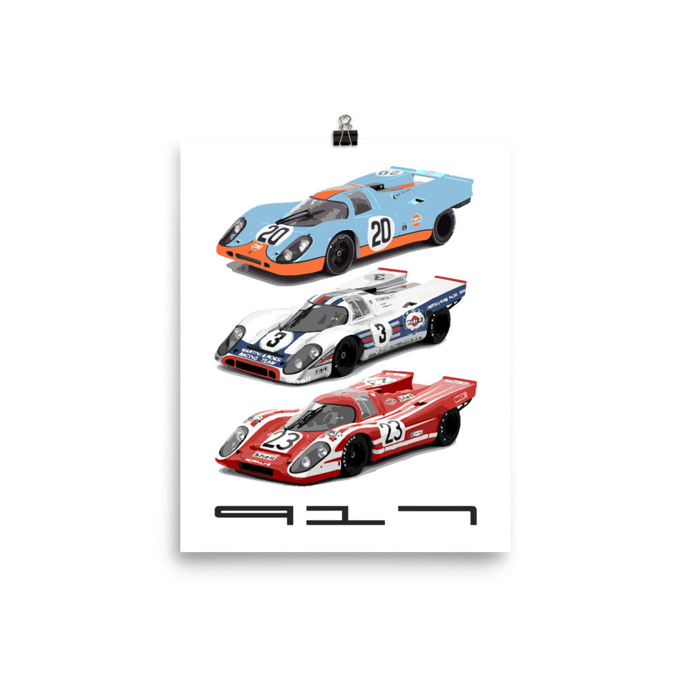 Vintage 917 Le Mans Racers Poster