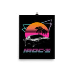 Retrowave Camaro IROC-Z Poster