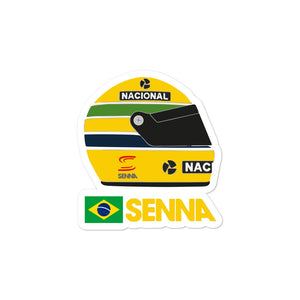 Senna F1 Helmet Bubble-free stickers