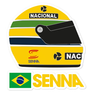 Senna F1 Helmet Bubble-free stickers