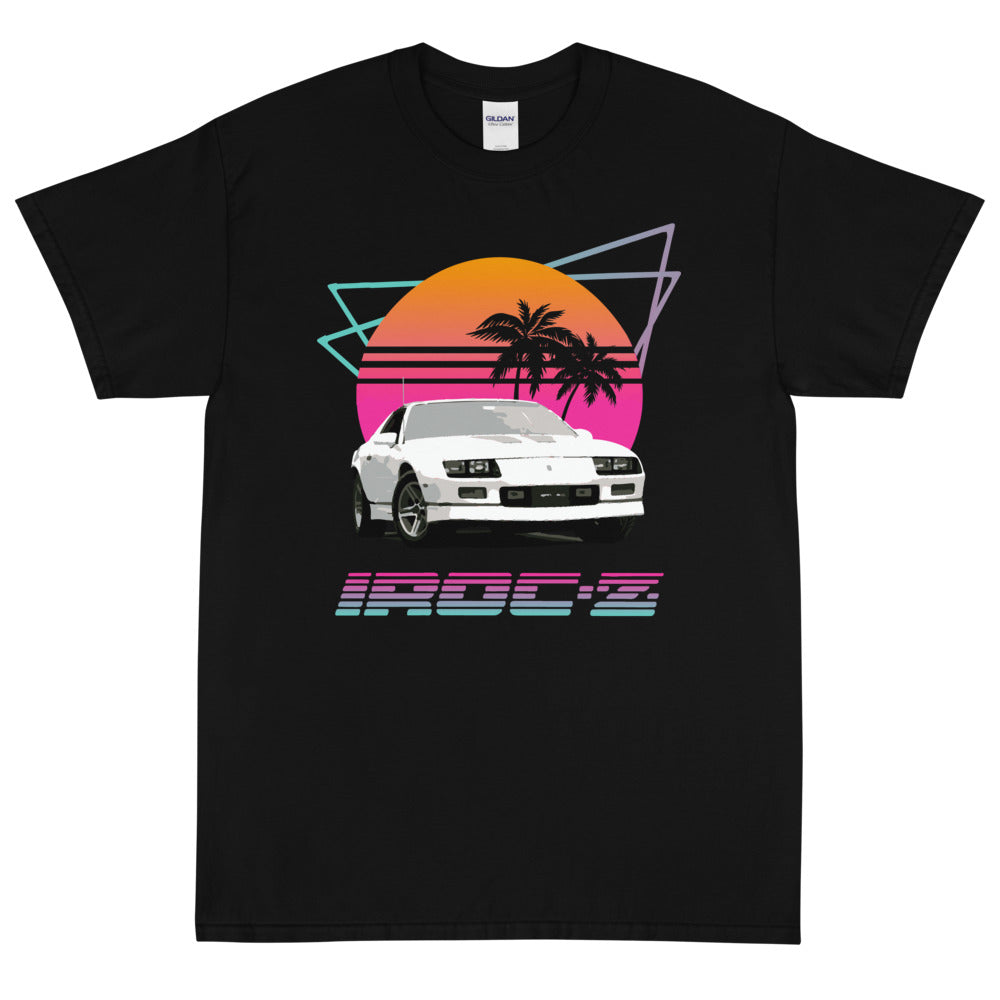 Retrowave Camaro IROC Z Short Sleeve T-Shirt 5XL