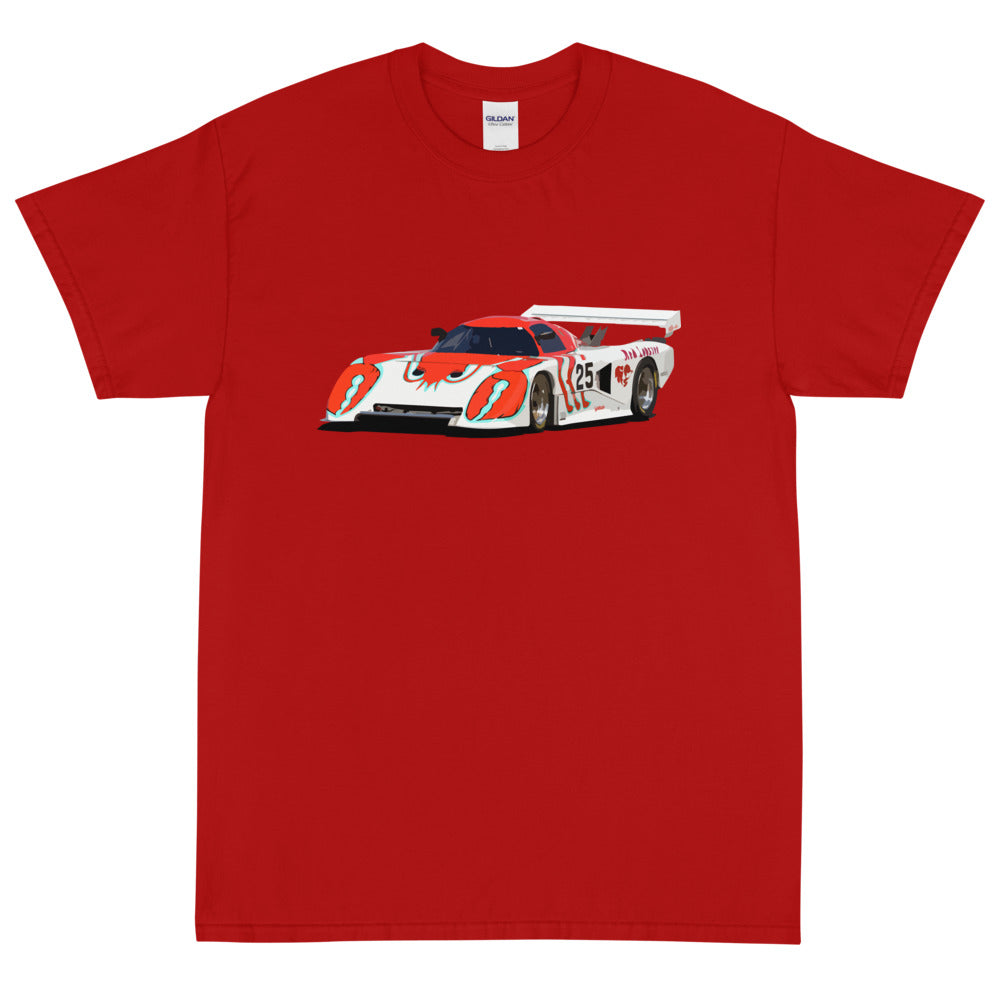 Retro Racing Red Lobster IMSA GTP Prototype Race Car Short Sleeve T-Shirt