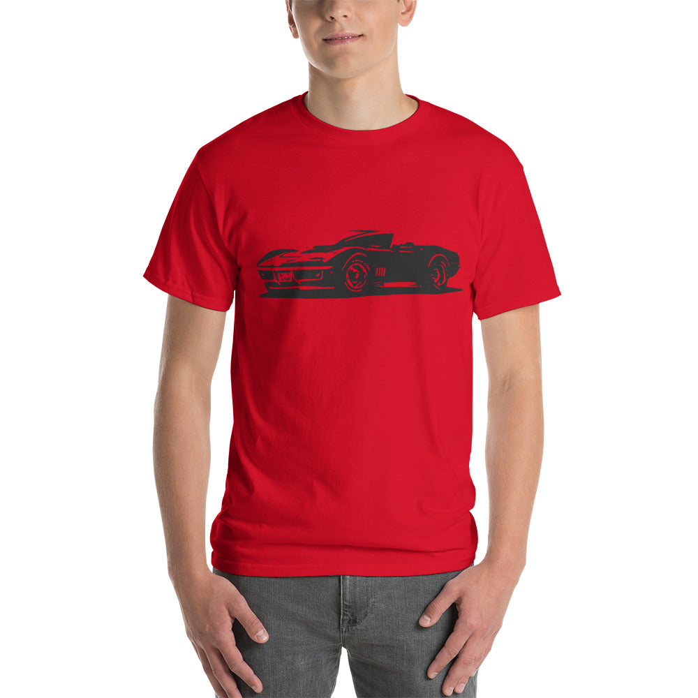 Chevy Corvette Convertible C3 Muscle Car Owner Gift Short Sleeve T-Shirt
