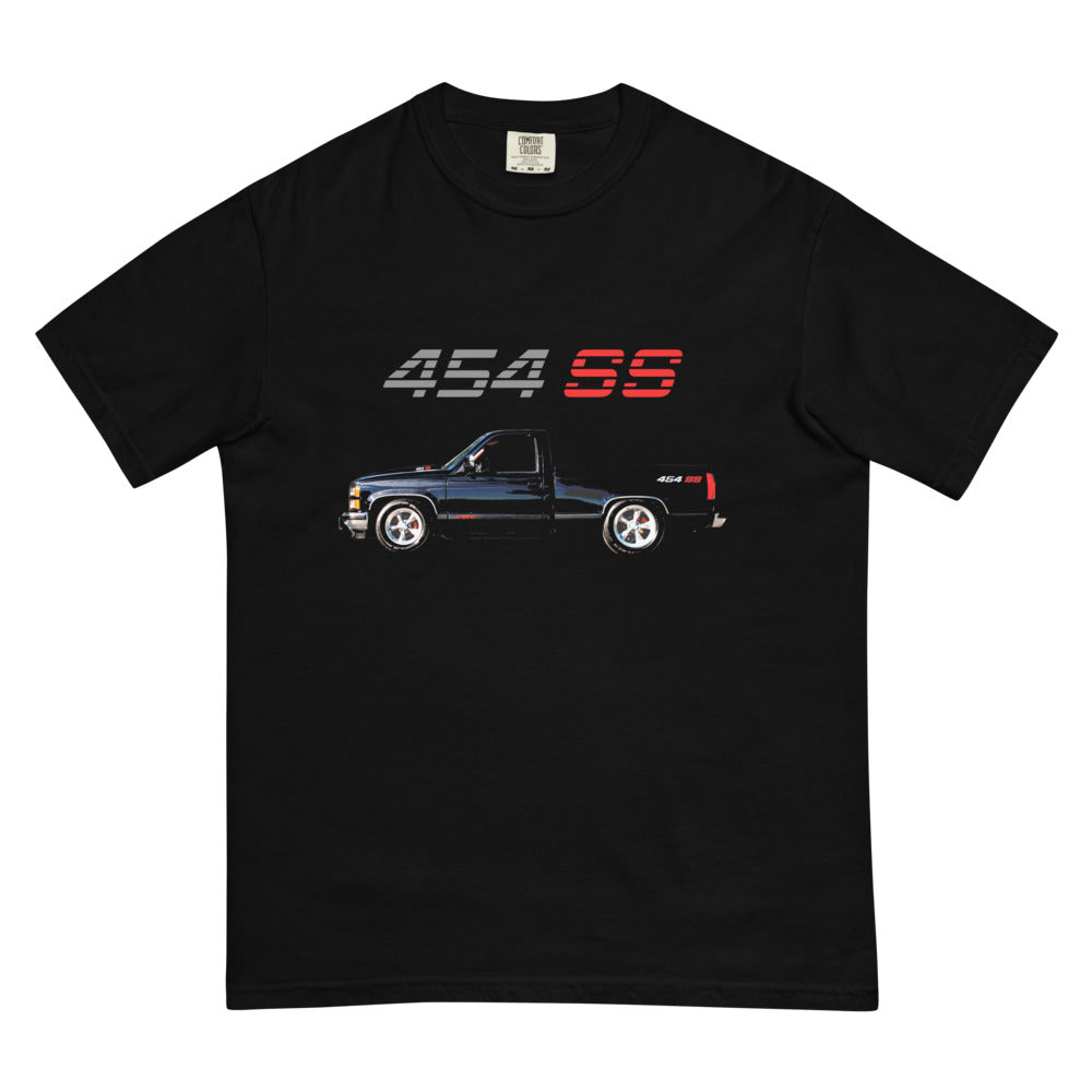 1990 Chevy 1500 OBS 454 SS Old Body Style American Pickup Truck Men’s garment-dyed heavyweight t-shirt